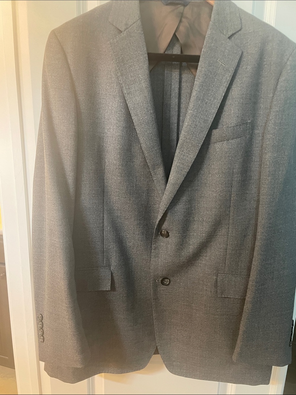 Brooks Brothers Charcoal Gray Two-Button Notch Lapel Suit Jacket